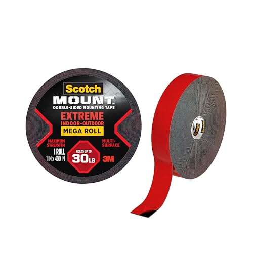 Scotch-Mount Heavy-Duty Double-Sided Mounting Tape – Black, 1 Roll (Extreme Hold)