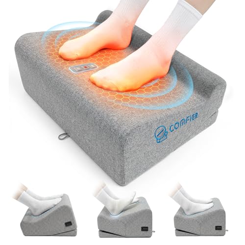 COMFIER 2026 Graphene Heating Under-Desk Foot Rest Gray