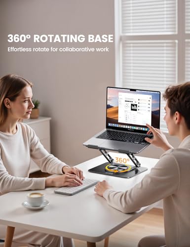 Lamicall Aluminum Laptop Stand for Desk 10-17.3'' MacBook Black