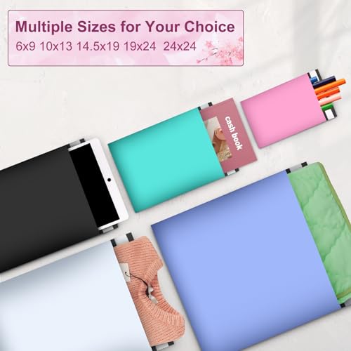 JollyTrip Sakura Pink Poly Mailers 6x9 Inch 120 Pack Waterproof Tear-Resistant Shipping Envelopes with Self-Adhesive Seal