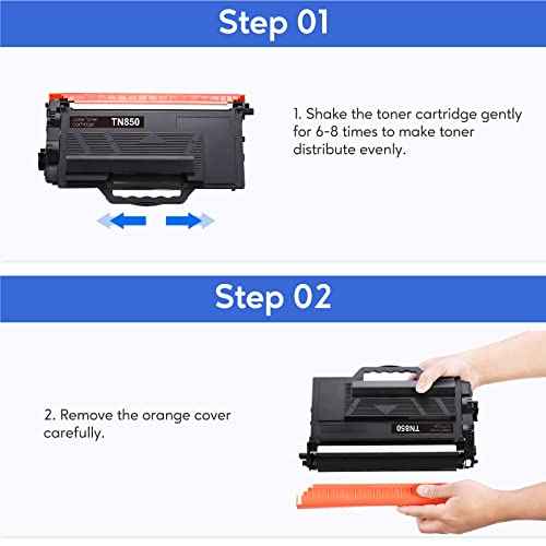 TN850 Toner Cartridges Compatible for Brother TN-880 TN-850 TN-820 TN820 Toner Cartridges High Yield Replacement for HL-L6200DWT L6200DW L5200DW L5100DN MFC-L5800DW L5700DW L6700DW L6800DW 2 Black