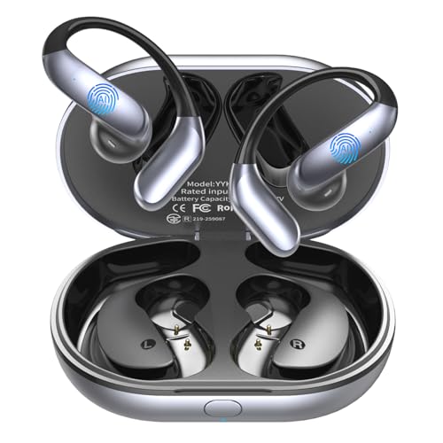 Bluemaison Silver Real-Time Translation Earbuds, 198+ Languages Two-Way Translator for Travel & Business