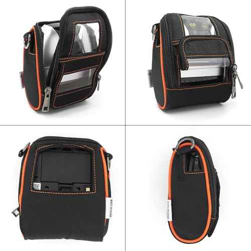 Carrying Case for Zebra ZQ220 ZQ310 ZQ320 - Portable Thermal Label Printer Bag with Shoulder Strap and Belt Clip, Easy Transport and Protection, Convenient Label Access