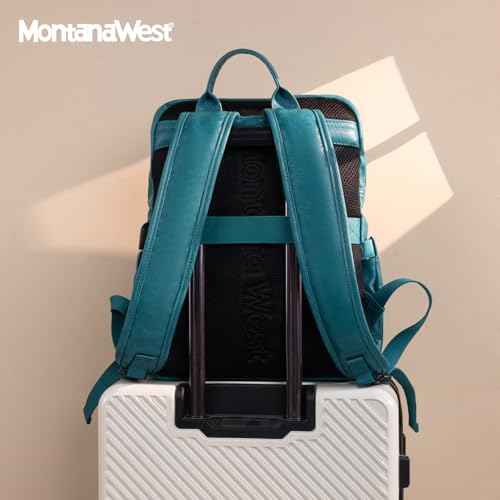Montana West Laptop Backpack 15.6 Inch Work Backpack Purse for Women Travel Casual Daypack Bookbags with USB Port