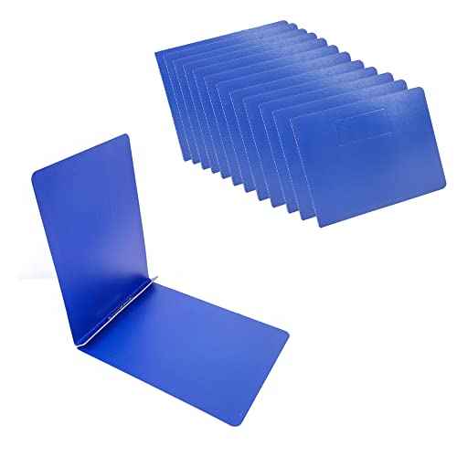 Fiberboard Binder,Sheet Size 8.5 x 11 Inches with Metal Prong Top Fastener with Compressor 2.75 Inch Centers, 2 Inch Capacity for Pressboard Report Cover,12 per Box (Blue))