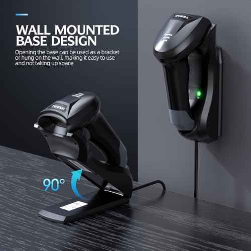 Wall Mountable USB Cradle Charging Base Station for TEEMI TMSL-56 TMSL-57 Barcode Scanner