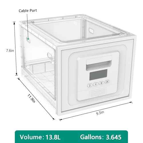 Time Lock Box for Food,Medicine Locker,Phone Jail Timer,PS5 Game Prison,Snacks Lockbox,Release Stress,Anxiety Relief,Gadget Gift | Combination Timed Locking Container | Kitchen Clear Lockable Safe Box