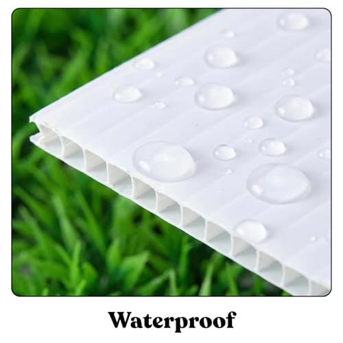 T-Sign White Corrugated Plastic Sign Board 24x36 Inches 2-Pack Indoor Outdoor