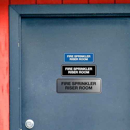 Signs ByLITA Standard Fire Sprinkler Riser Room Sign (Red) - Medium (5 Pack)