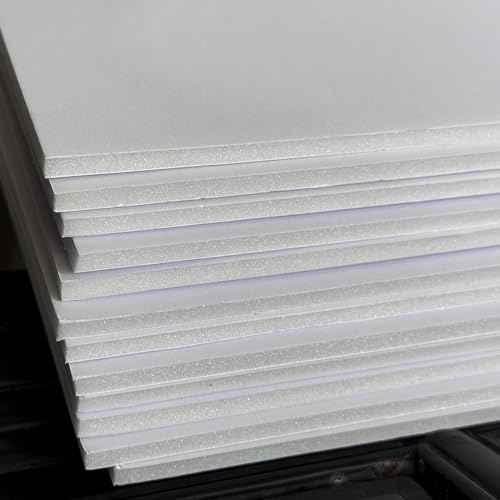 12 Pack Foam Core Board, ZJCEASER 11 x 14 White Poster Board, 3/16" Thickness Sign Board Craft Foam Sheet for Signboards, School Projects, University Displays, College Events, Arts & Crafts, Framing