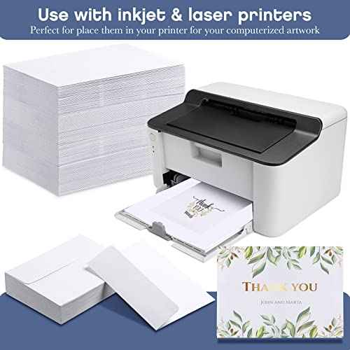 Fainne A6 Envelopes 4x6 White Envelopes for 4x6 Cards, Photos, Invitations, Wedding, Graduation, Birthday, Bridal Shower, Announcements, Baby Shower (400 Pcs)