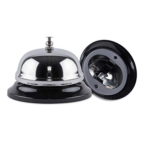 Call Bell 2-Pack - Stainless Steel Reception Desk & Office Service Bells