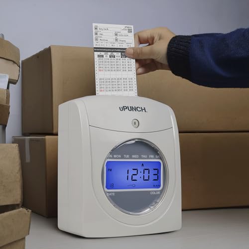 300 uPunch Time Cards for HN4000 AutoAlign Time Clocks - Compatible, Jam-Free, Bulk Pack