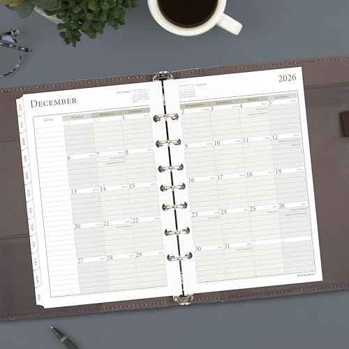 AT-A-GLANCE 2026 Planner, Daily, 5-1/2" x 8-1/2", Desk Size 4, One Page Per Day Refill, Loose-Leaf (481-125-26)