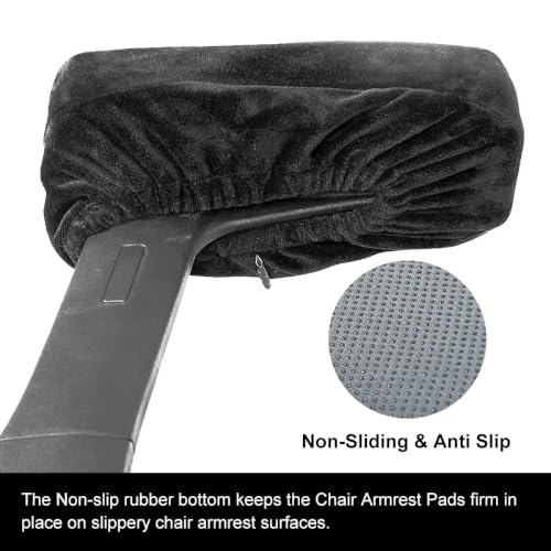Baibu Ergonomic Memory Foam Arm Pad set for Office & Gaming Chairs, 2-pack