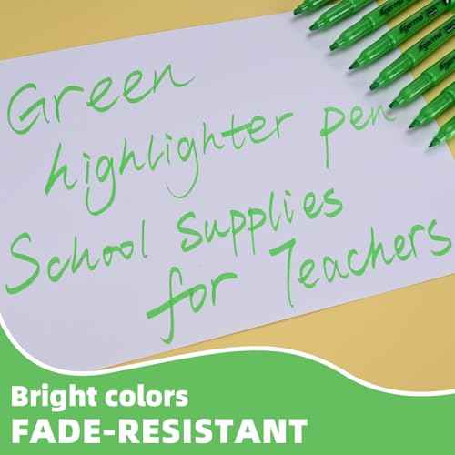 Highlighters 36 Pack, Chisel Tip Green Highlighter Bright Colors,Quickly Drying, Perfect for Students Kids Adults Classroom, School, Office
