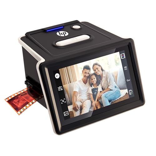 HP Film & Slide Scanner HPFS500 - 13MP Negative and Slide Digitizer with Touchscreen