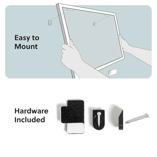 U Brands Magnetic Dry Erase Calendar White Board for Wall, 24" x 18", Dry Erase Board White Board Calendar with Gold Aluminum Frame, Includes a Magnet and a Marker