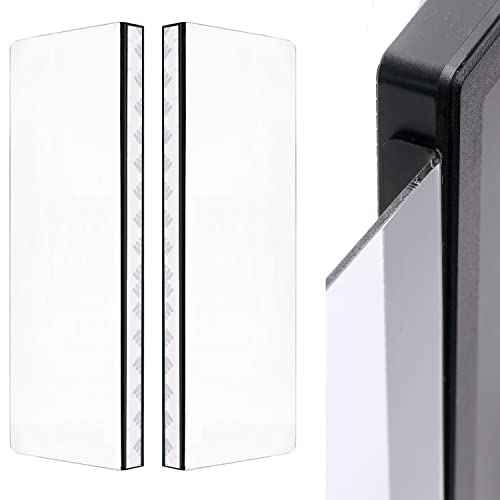 2 Pcs Computer Monitor Memo Board for Frameless Monitors,11.8 X 3.15 Inch Monitor Sticky Note Holder Computer Monitor Message Board for No Edge Monitors