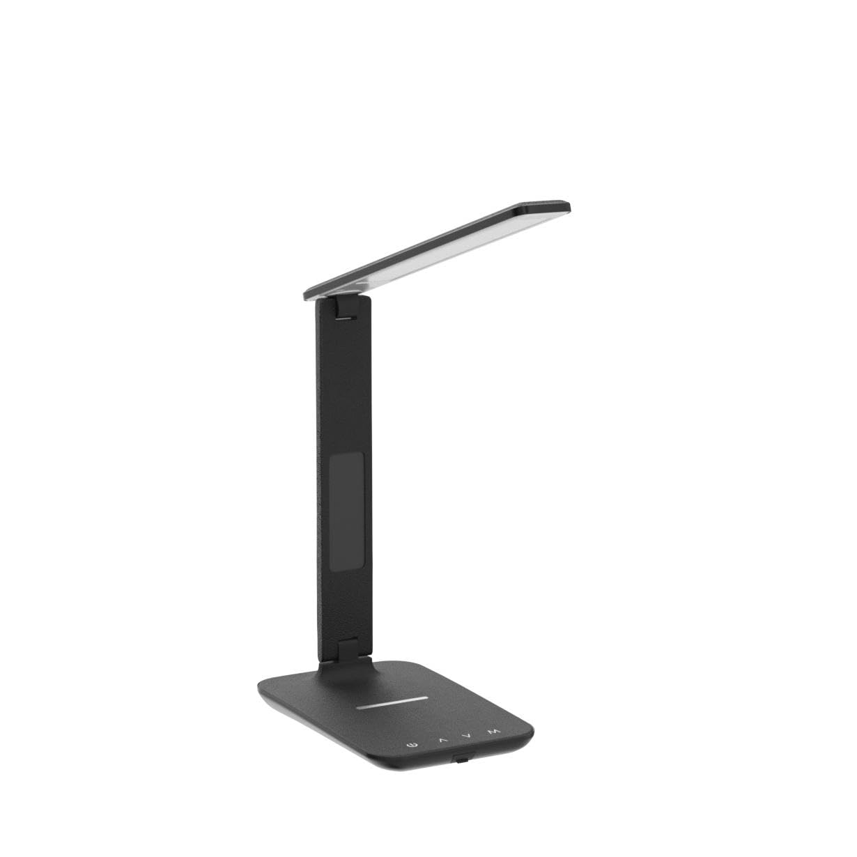 XIZDDL LED Desk Lamp with Wireless Charger, Suitable for Home, Office Dimmable, with USB Charging Port, Built-in Clock, Calendar, Thermometer and Automatic Timing Reading Desk Lamp.