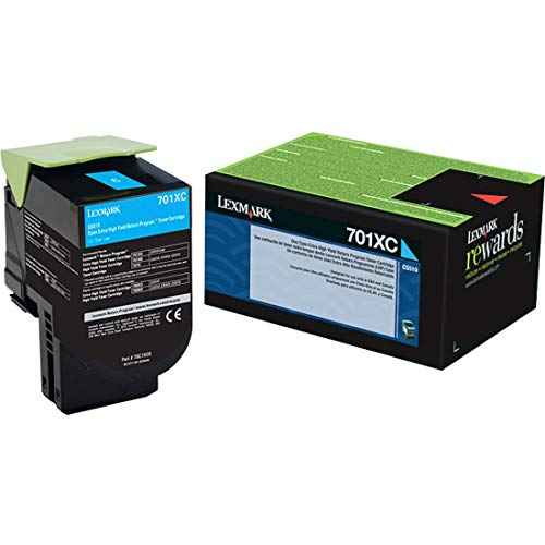 Lexmark¢â 70C1XC0 High-Yield Cyan Toner Cartridge