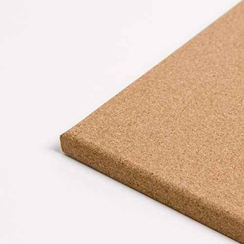 U Brands Cork Canvas Bulletin Board, 14" x 14" Inches, Frameless (463U00-04)