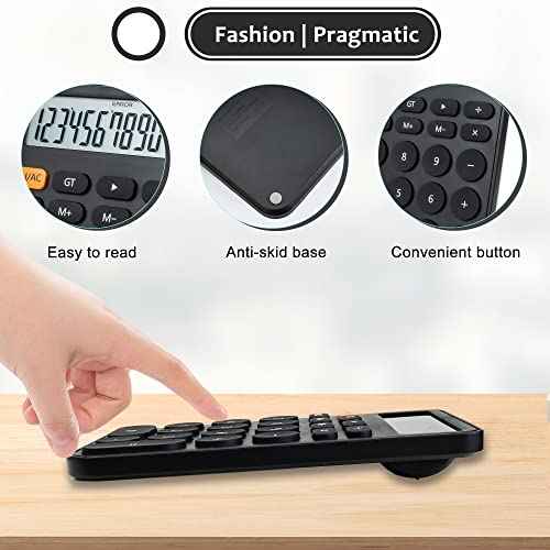 VEWINGL Standard Calculator 12 Digit,Desktop Large Display and Buttons,Calculator with Large LCD Display for Office,School, Home & Business Use,Automatic Sleep,with Battery