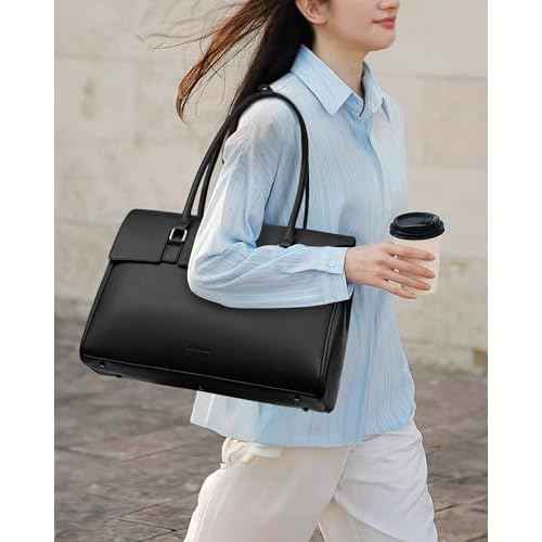 LOVEVOOK Laptop Bag for Women Work Tote Messenger Bag Waterproof Business Office Professional Handbag Shoulder Bag