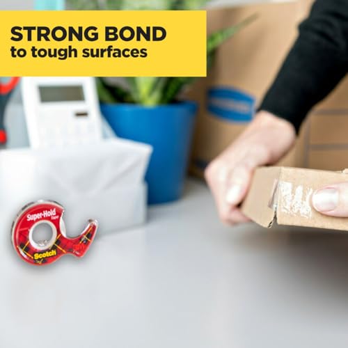 Scotch Super-Hold Tape, 2 Rolls, 3/4 x 600 Inches, Dispensered (Tape)