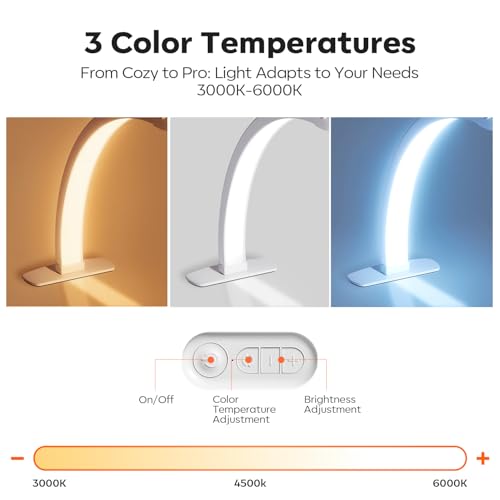Modelones 29IN Half Moon Light for Nail Desk, 364 LEDs 3 Color Modes Rhinestones Nail Light for Desk with Phone Holder, Foldable Premium LED Lamp for Professional Manicure, Eyelash Extension, Skincare