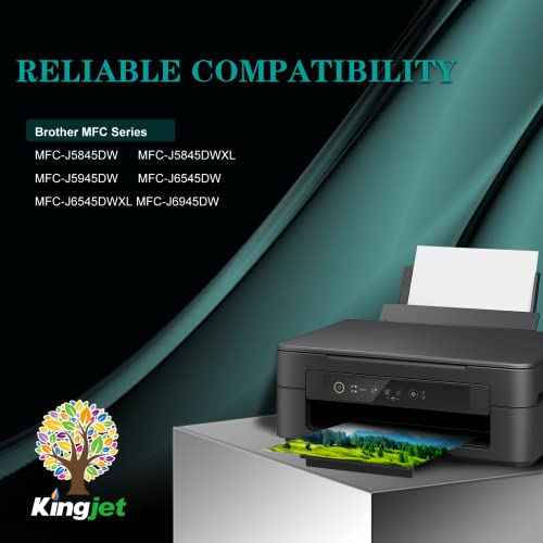 Kingjet LC3037 Ink Cartridges Replacement for Brother LC3037 Ink Cartridges LC3037XXL LC3039 Compatible with Brother MFC-J5845DW MFC-J5945DW MFC-J6545DW Printers, 8 Pack(2 BK/C/M/Y)