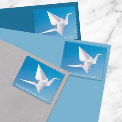 US Postal Service International Peace Forever Stamp Sheet of 20 - White Origami Crane