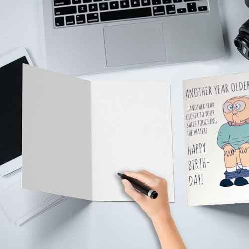 Funny Birthday Card for Men ? for him | Great Happy Bday Gift for Boyfriend, Husband, Brother, Dad, Best Friend, Son | 30th 40th 50th 60th 70th - Rude Joke Old Man Gag Humor Greeting Cards
