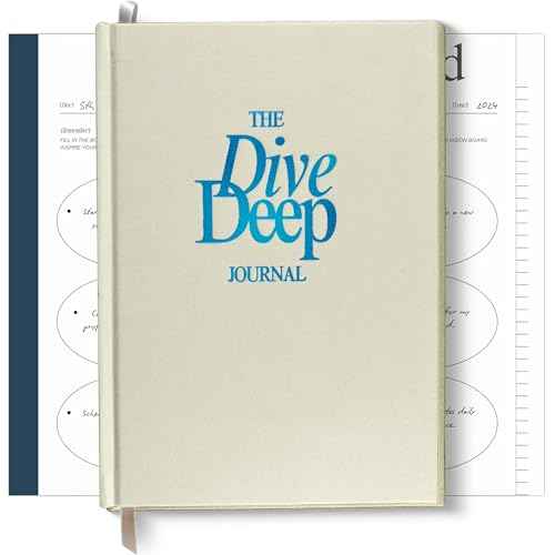 Daily Dopamine Dive Deep Journal - 2025 Guided Self-Reflection & Visualization Journal, Mental Health & Wellness Planner with Deep Prompts for Understanding Yourself & Future Planning, Self-Care & Daily Reflection Notebook for Men & Women