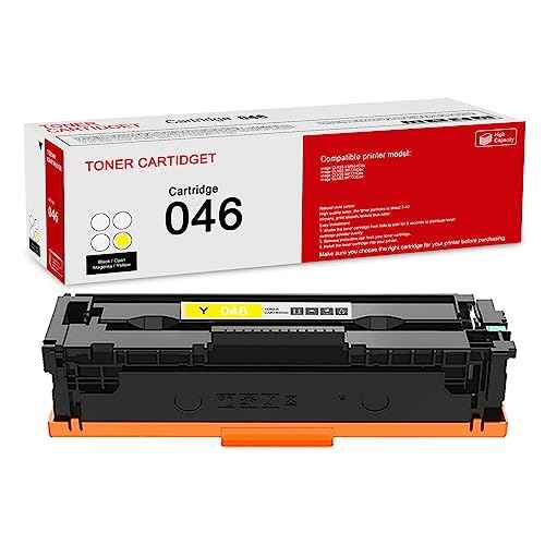 1 Pack 046 1247C001AA Yellow Toner Cartridge: Compatible CRG 046 1247C001AA Replacement for Canon Color Image Class LBP654Cdw MF733Cdw MF735Cdw MF731Cdw Printer