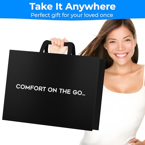 Large Memory Foam Seat Cushion for Tailbone, Coccyx & Pressure Relief ? Ergonomic Cushion for Office Chair, Car, Home & Wheelchair ? Ultimate Comfort for Long Sitting Hours ? Grey (Unisex)