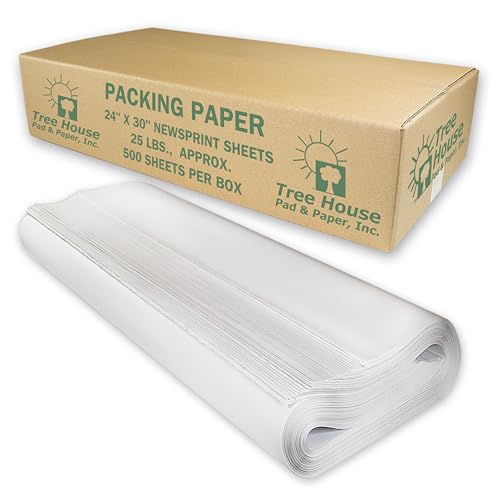 Tree House Packing Paper for Moving – 25lbs - 500 Newsprint Sheets