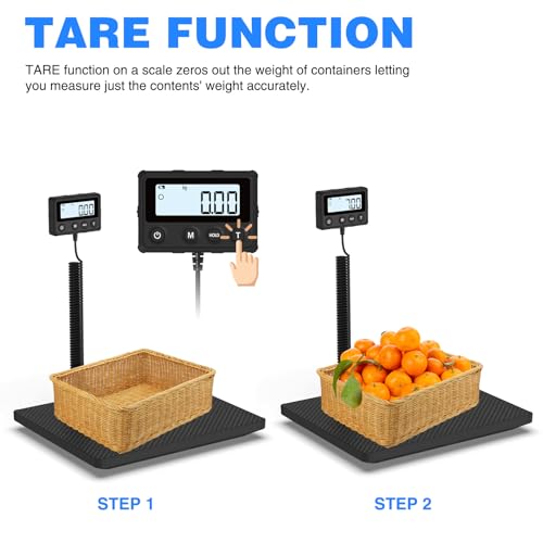 MAXUS Black Digital Shipping Scale 440LB/10g Postal & Package Weighing