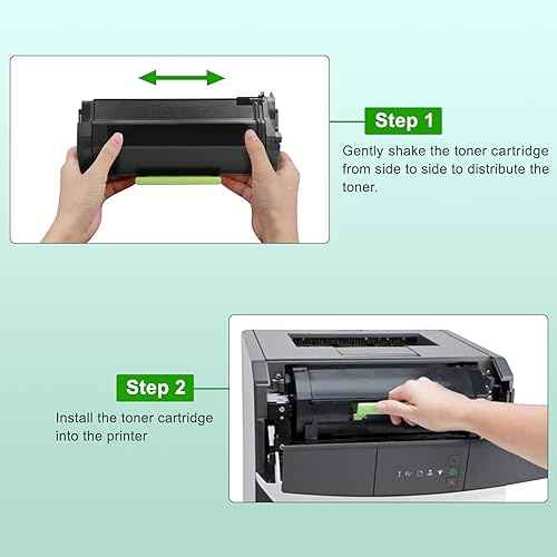 601H (60F1H00) Compatible Toner Cartridge for Lexmark Printer MX310dn, MX410de, MX510de, MX511de, MX511dhe, MX511dte, MX610de, MX611de, MX611dhe and MX611dte Toner Cartridge (1Black 10,000 Pages)