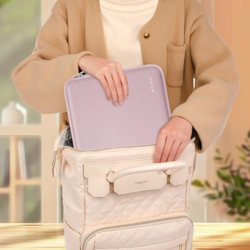 MOSISO 13.3 Inch Baby Pink Laptop Sleeve with Small Pouch - Shockproof Protective Case
