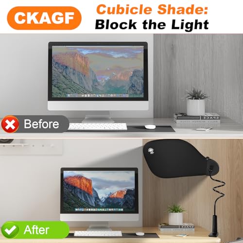 Adjustable Office Cubicle and Desk Shade ? Flexible Desk Light Blocker for Privacy, Glare Reduction, and Comfort ? Essential Office Accessories