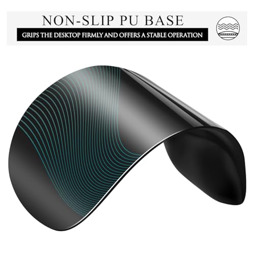 JIKIOU Ergonomic Mouse Pad with Gel Wrist Rest 2 Pack, Small Black - Variation 01Black