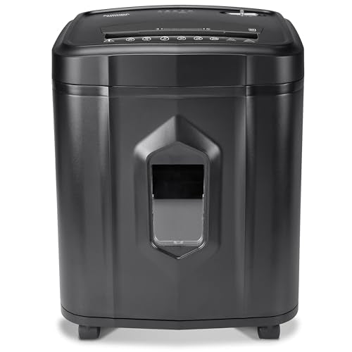 Aurora AU1225MA 12-Sheet Micro-Cut Paper & Credit Card Shredder with 5-Gallon Basket