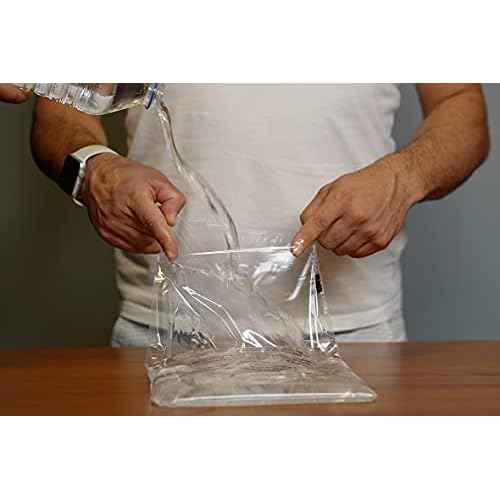 12x15 400 Count Clear Poly Bags With Suffocation Warning for Shipping and Packaging Resealable, Self Seal.