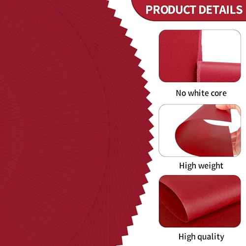 Uncle Paul 40 Sheets Christmas Red Cardstock - 8.5'' x 11'' Double-sided Cover Card Stock 65lb Printer Paper Perfect for Scrapbooking, Crafts, Business Cards 180gsm UAP25RE040