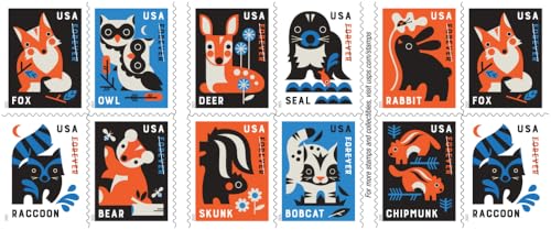 United States Postal Service Baby Wild Animals 2025 (20 Stamps) First-Class Forever Postage