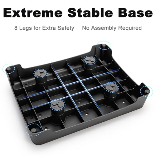 Lawei 3.5 Inch Mobility Step Stool - Wide Non-Slip Platform, Supports 440 lbs