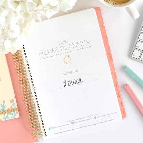 PPP Home Planner 2026 | 12-Month Weekly Calendar (Sunday Start) | Monthly Review & Seasonal Checklists | Budgeting & Savings Worksheets | Daily Bible Reading Plan | Checklists for Routines and Goals
