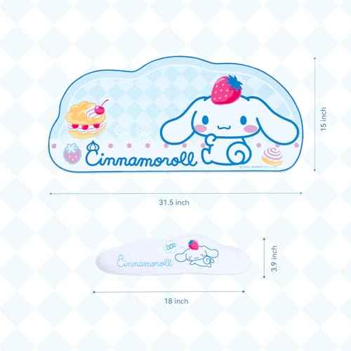 Anime Dog Mouse Pad Wrist Rest Support Set, Non-Slip Desk Mat and Memory Foam Cloud Wrist Rest for Keyboard and Mouse, Perfect for Gaming or Home Office Work - DEG
