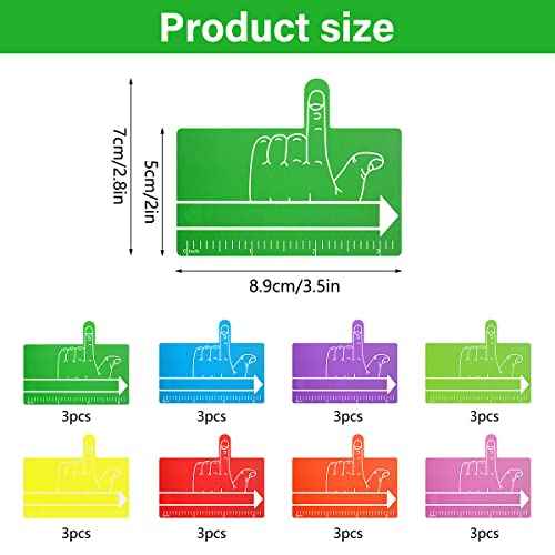 24Pcs Kids Finger Spacers with Guided Reading Strips,Reading Aid,Handwriting Tool Writing Spacers for Kids,Home School Classroom Supplies,8 Colors